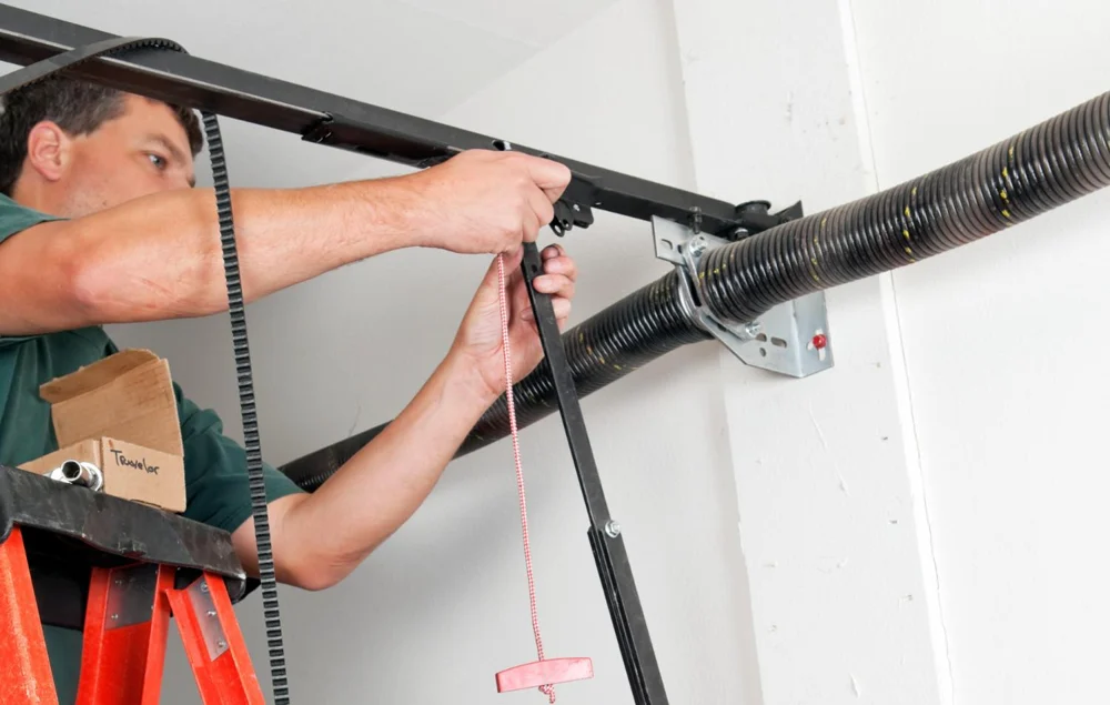 Garage door service and repair equipment